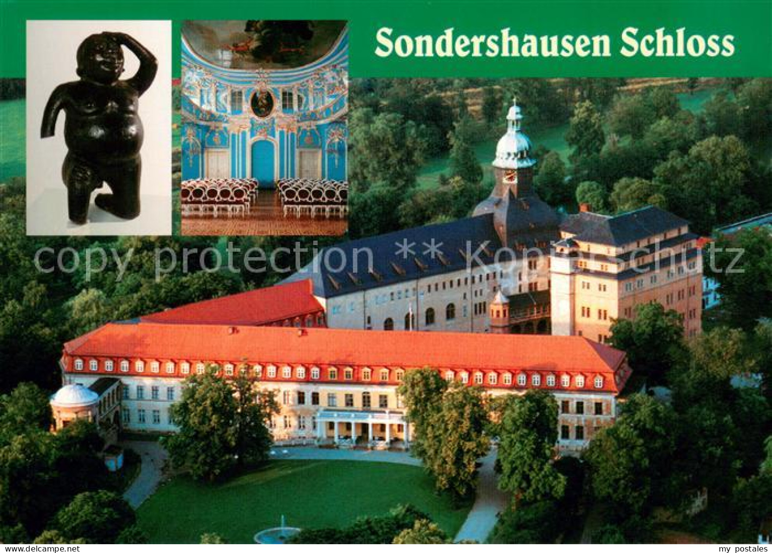 73617028 Sondershausen Thueringen Schloss Fliegeraufnahme  Sondershausen Thuerin - Sondershausen