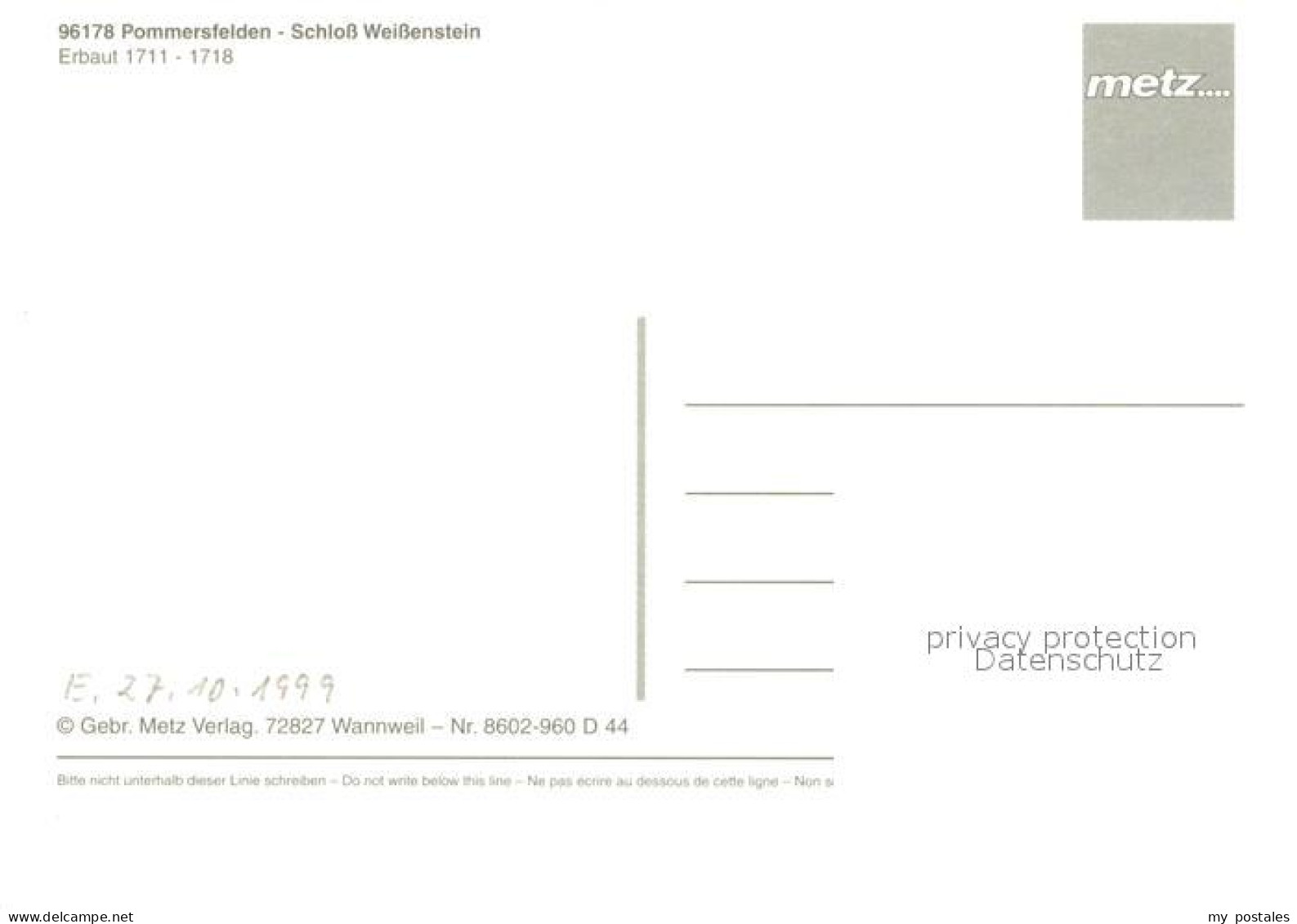 73617027 Pommersfelden Schloss Weissenstein Fliegeraufnahme Pommersfelden - Other & Unclassified