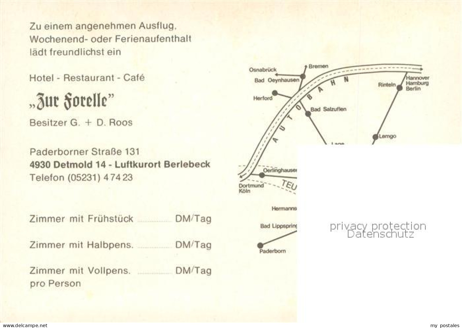 73617012 Berlebeck Fliegeraufnahme Mit Hotel Zur Forelle Berlebeck - Detmold