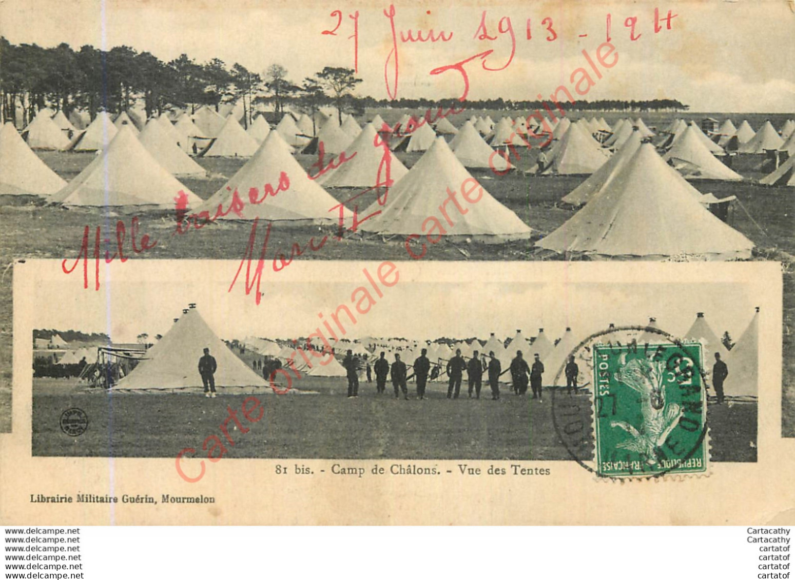 51.  Camp De CHALONS .  Vue Des Tentes . - Châlons-sur-Marne