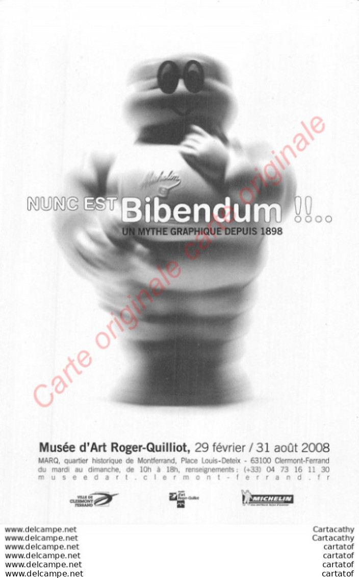 NUC EST BIBENDUM !!..  MICHELIN Musée Roger Quillot Clermont-Ferrand . - Advertising