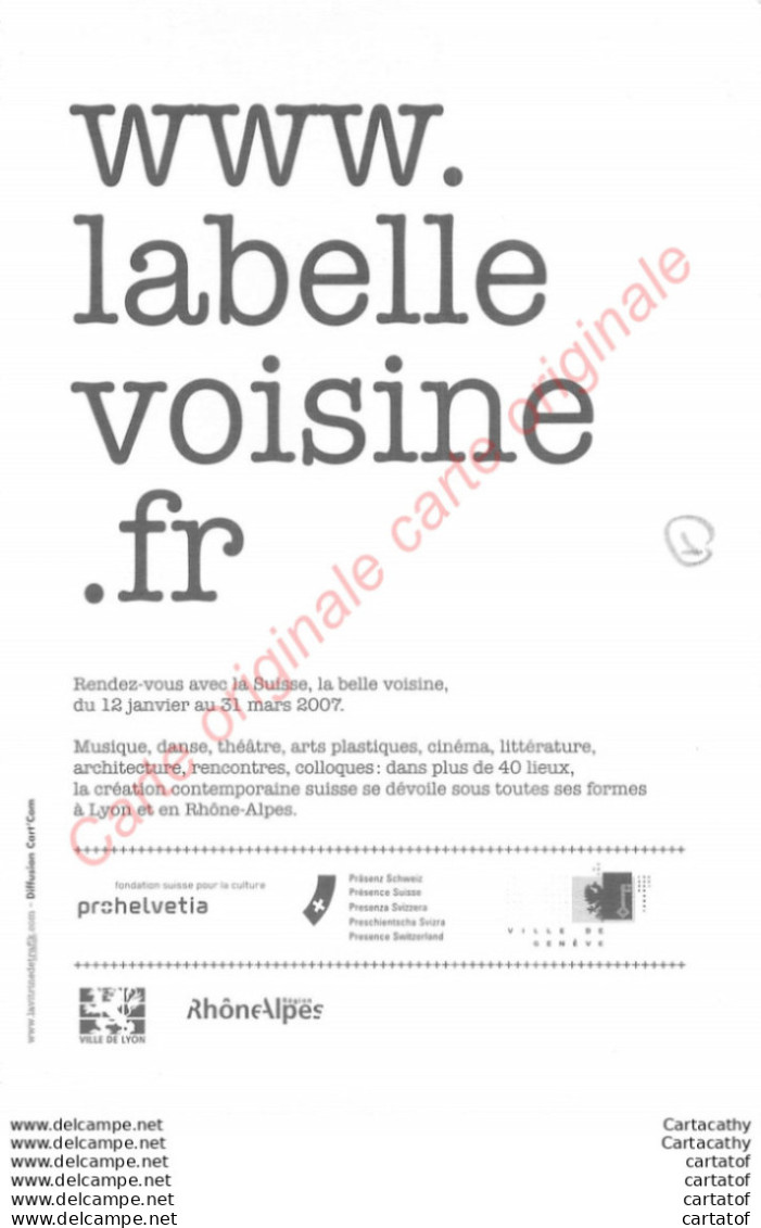 LA BELLE VOISINE .  Création Suisse à LYON Et Rhône Alpes . - Advertising