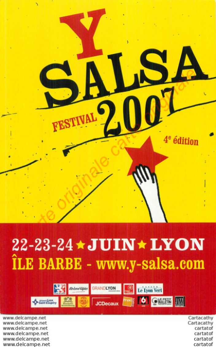 Y SALSA FESTIVAL 2007 .  LYON . ILE BARBE . - Advertising