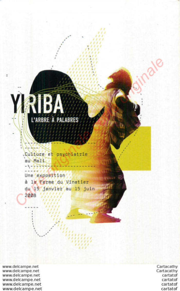 Carte Publicitaire .  YIRIBA  L'ARBRE A PALABRES . Exposition . - Advertising