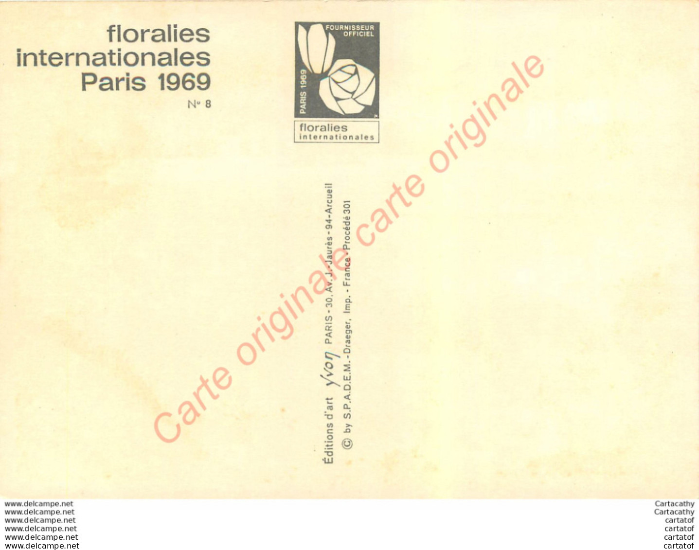 Floralies Internationales De PARIS 1969 . - Expositions