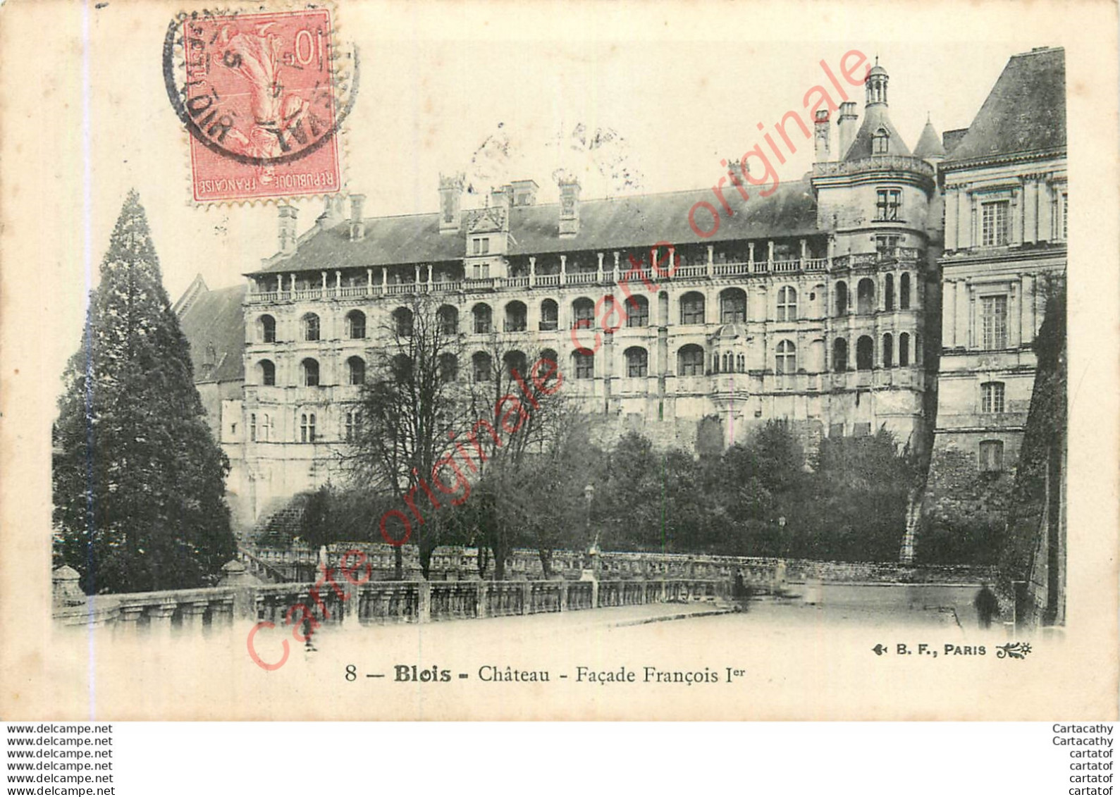 41.  BLOIS .  Château . Façade François 1er . - Blois