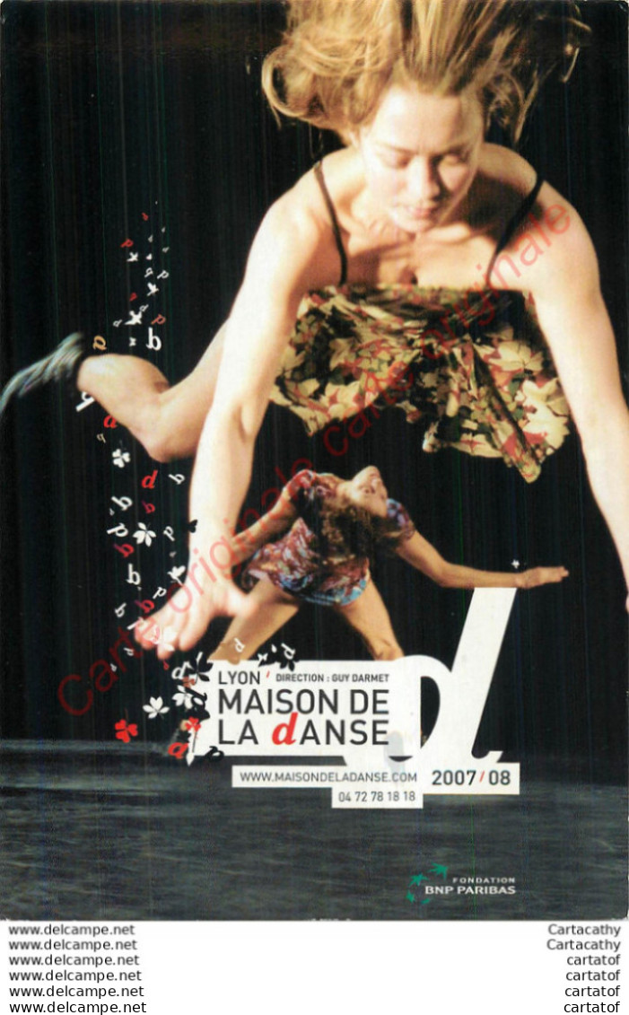 Carte Publicitaire .  LYON . LA MAISON DE LA DANSE . - Advertising