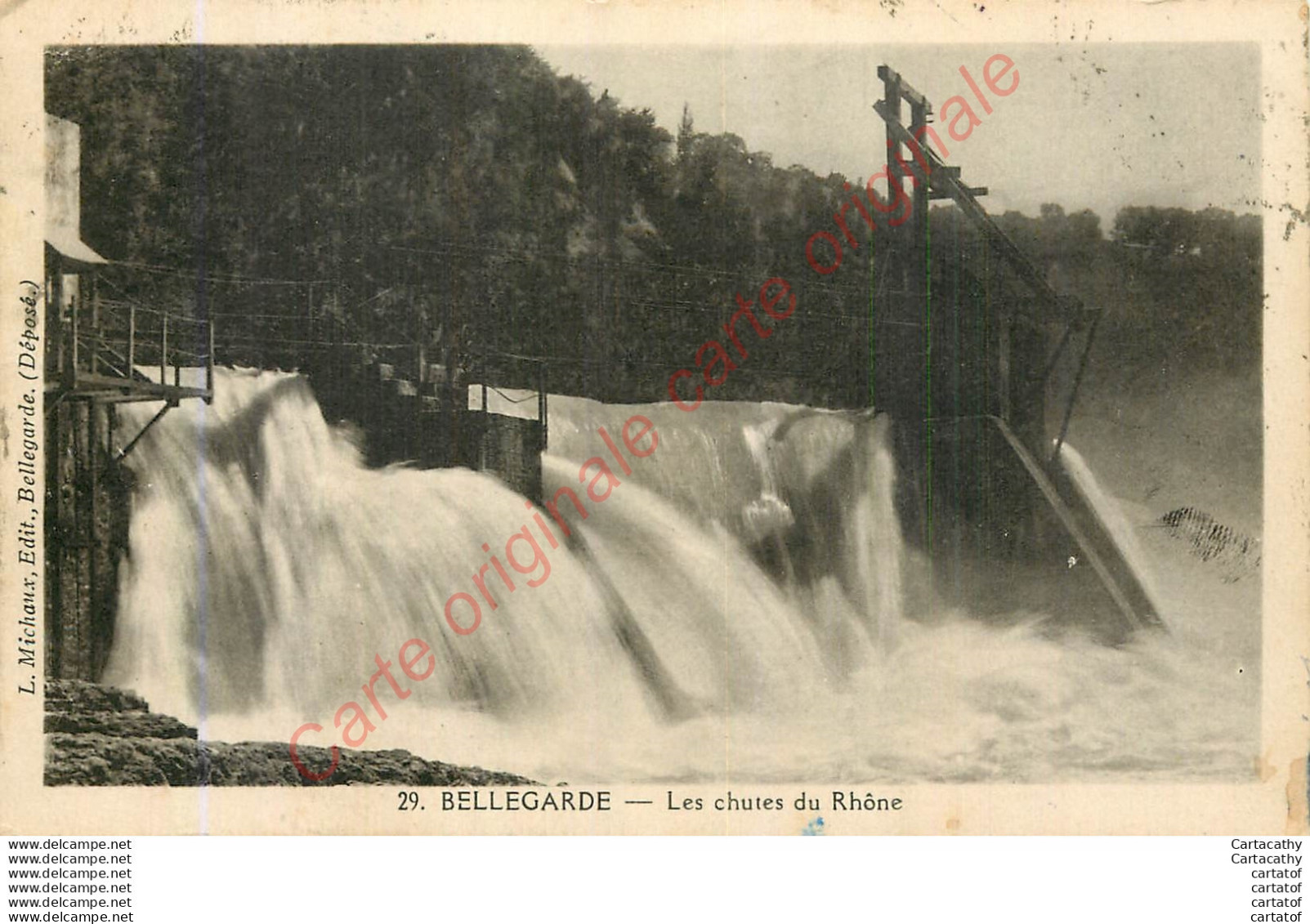 01.  BELLEGARDE .  Les Chutes Du Rhône . - Bellegarde-sur-Valserine