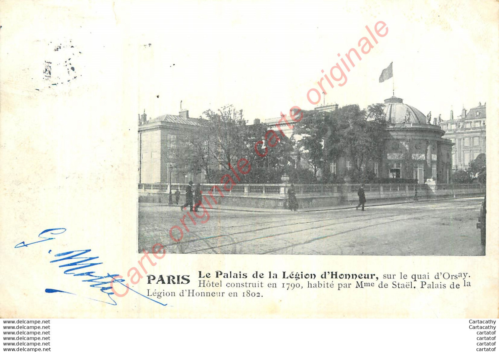 PARIS .  Le Palais De La Légion D'Honneur . - Andere & Zonder Classificatie