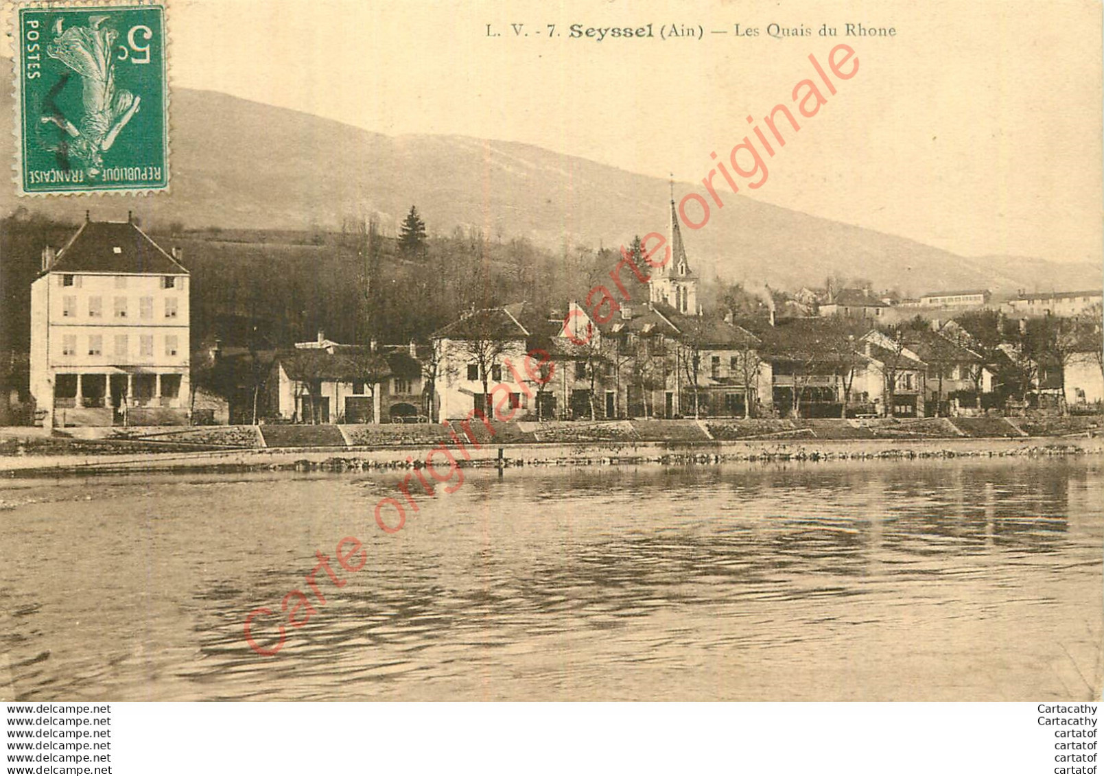 01.  SEYSSEL .  Les Quais Du Rhône . - Seyssel