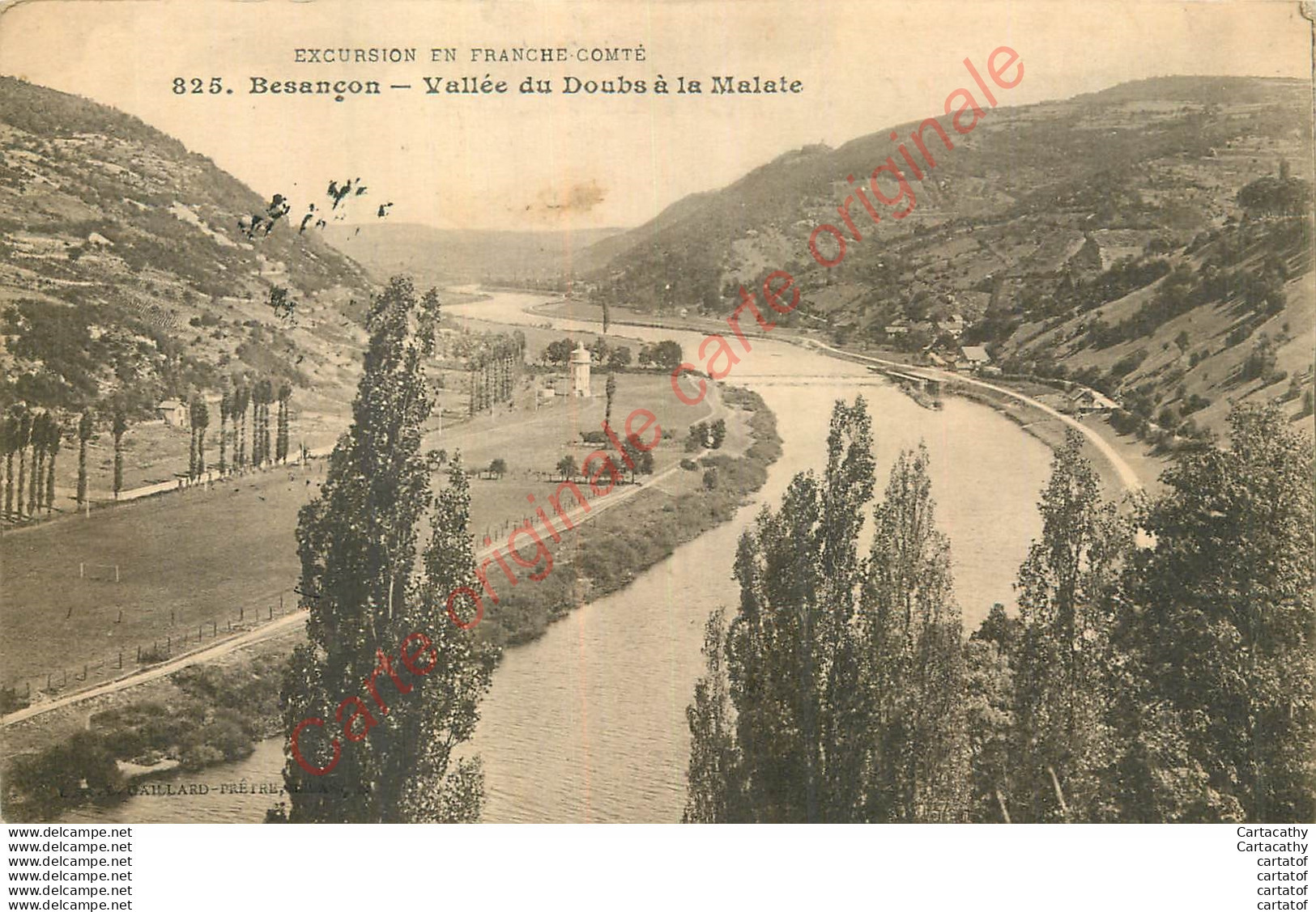 25.  BESANCON .  Vallée Du Doubs à La Malate . - Besancon