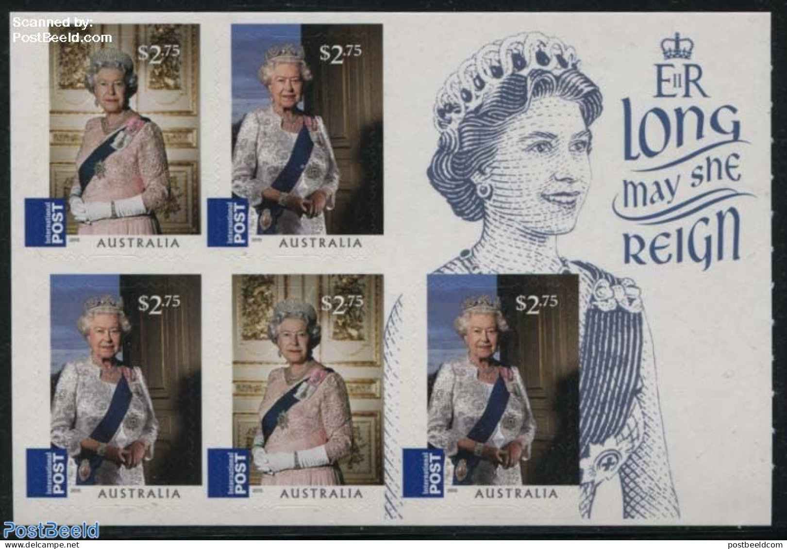 Australia 2015 Elizabeth Longest Reigning Monarch S-a M/s, Mint NH, History - Kings & Queens (Royalty) - Ungebraucht