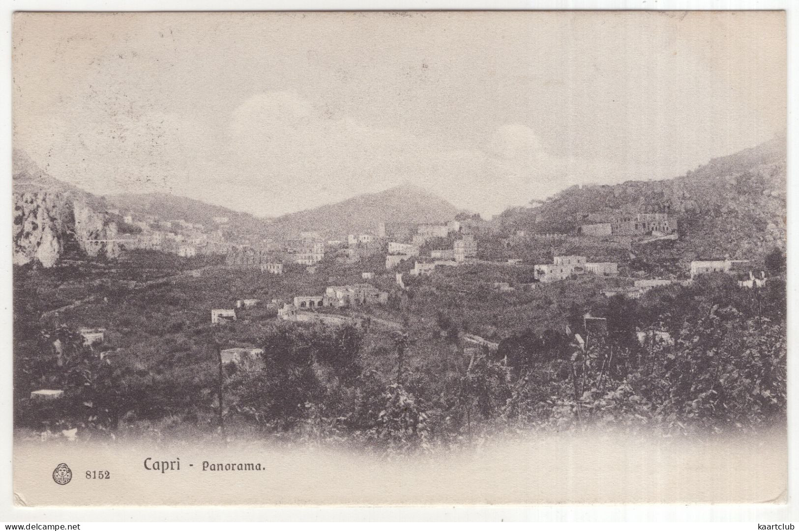 8152  Capri - Panorama. - (Italia) - 1906 - Napoli (Napels)