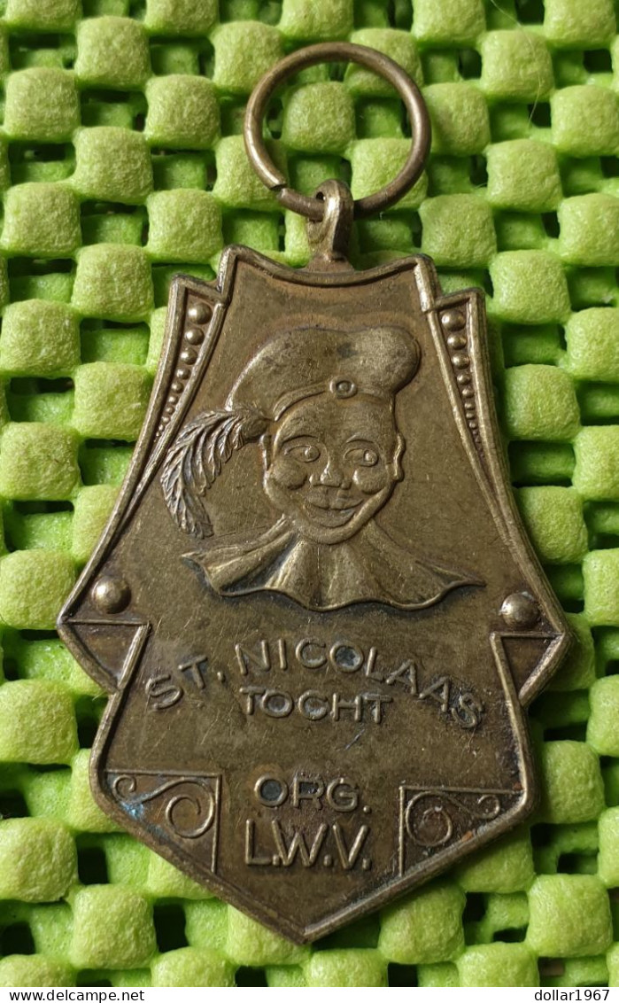Medaile : Sint-Nicolaas Tocht - Org. L.W.V.   -  Original Foto  !!  Medallion  Dutch - Other & Unclassified