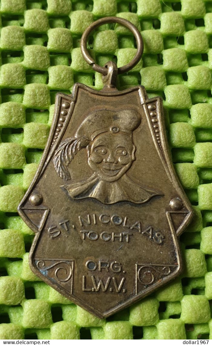 Medaile : Sint-Nicolaas Tocht - Org. L.W.V.   -  Original Foto  !!  Medallion  Dutch - Andere & Zonder Classificatie