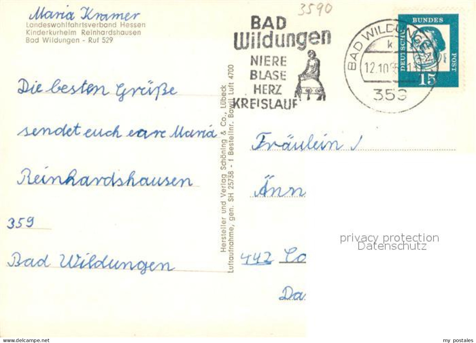 73616889 Bad Wildungen Kinderkurheim Reinhardshausen Fliegeraufnahme Bad Wildung - Bad Wildungen