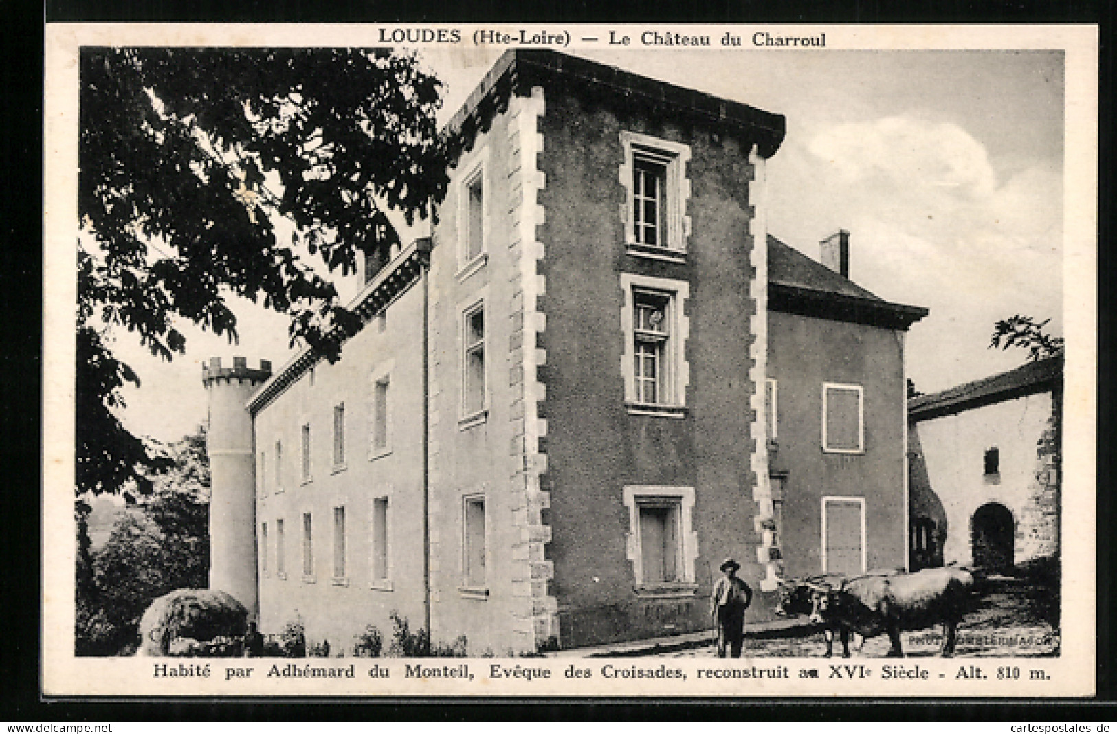CPA Loudes, Le Château Du Charroul  - Loudes