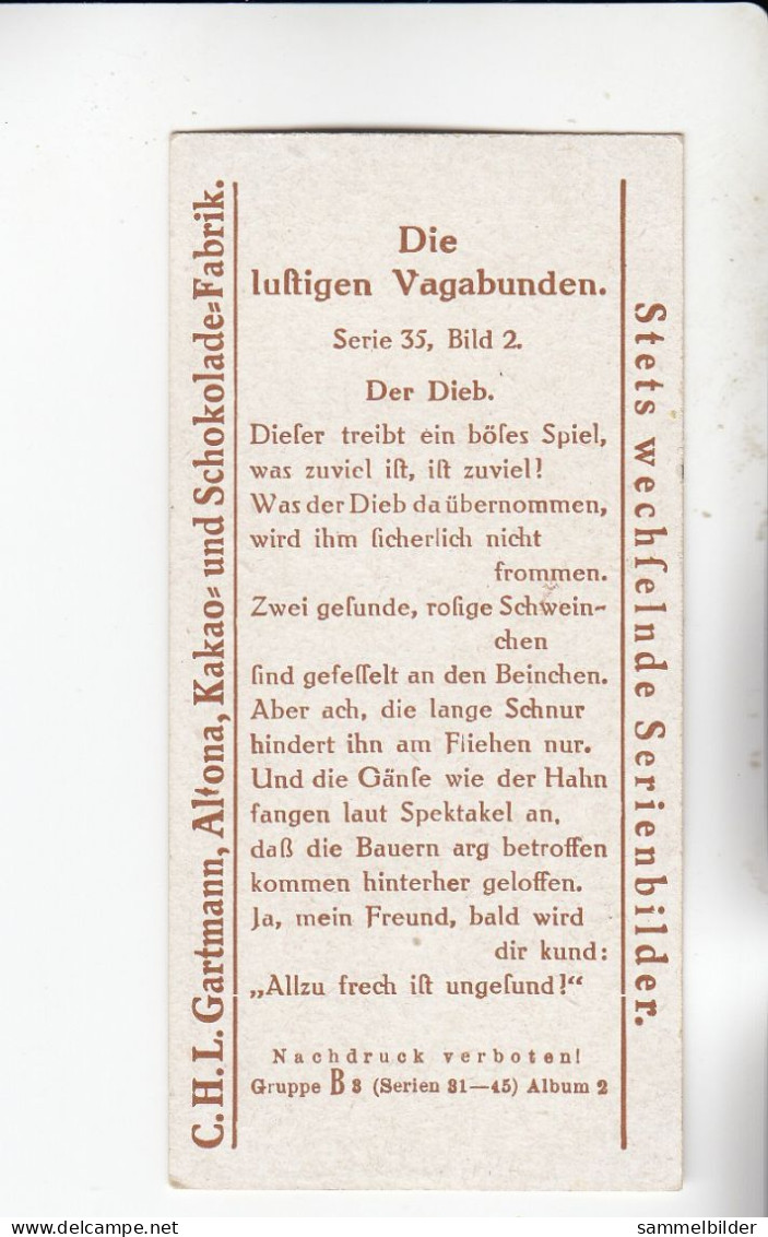 Gartmann Die Lustigen Vagabunden  Der Dieb    Serie 35 #2 Von 1902 - Altri & Non Classificati