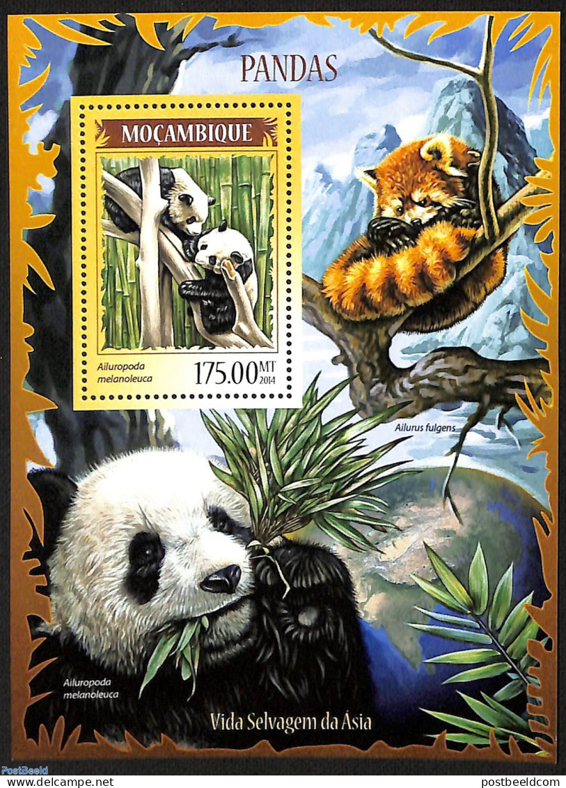Mozambique 2014 Pandas, Mint NH, Nature - Pandas - Mozambique