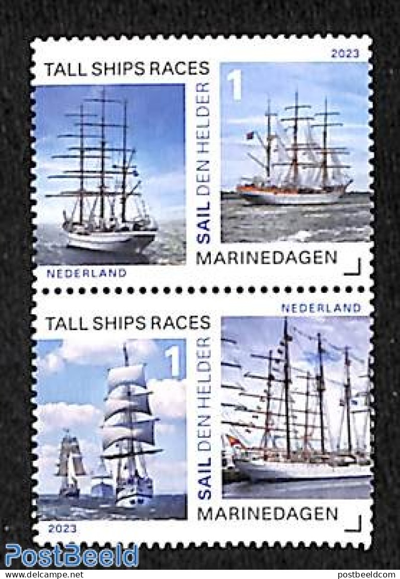 Netherlands 2023 Sail Den Helder 2v, Mint NH, Transport - Ships And Boats - Neufs