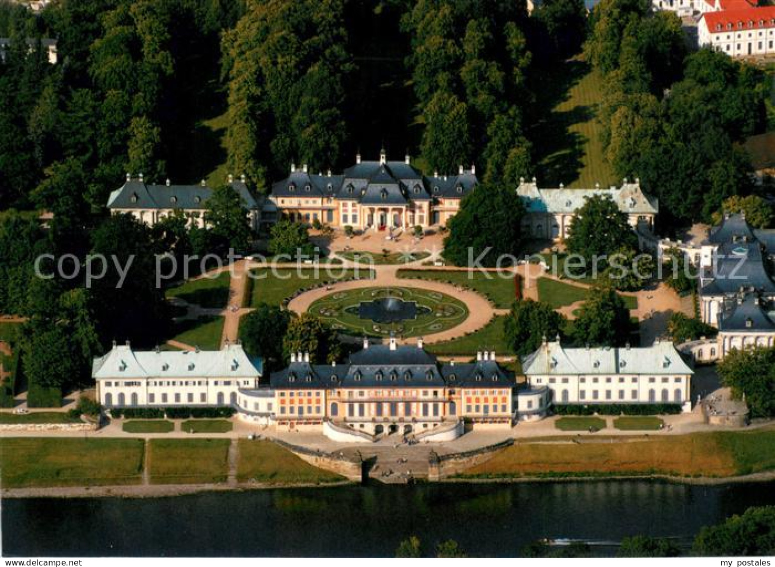 73616790 Dresden Schloss Pillnitz Berg Und Wasserpalais Fliegeraufnahme Dresden - Dresden