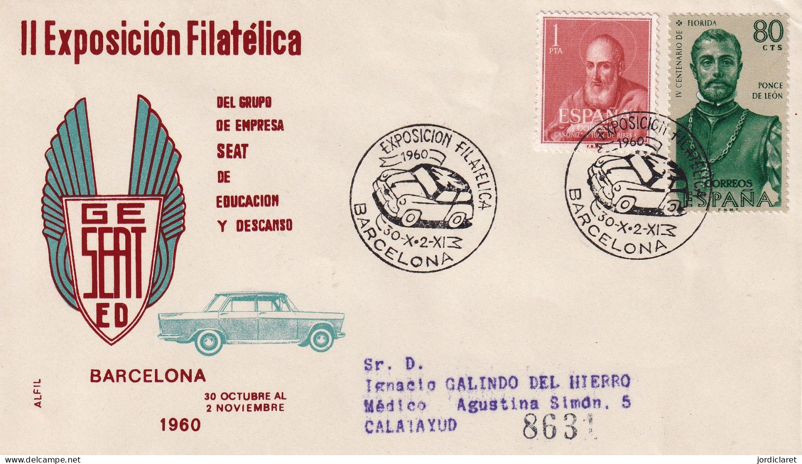 MATASELLOS 1960   SEAT - Storia Postale