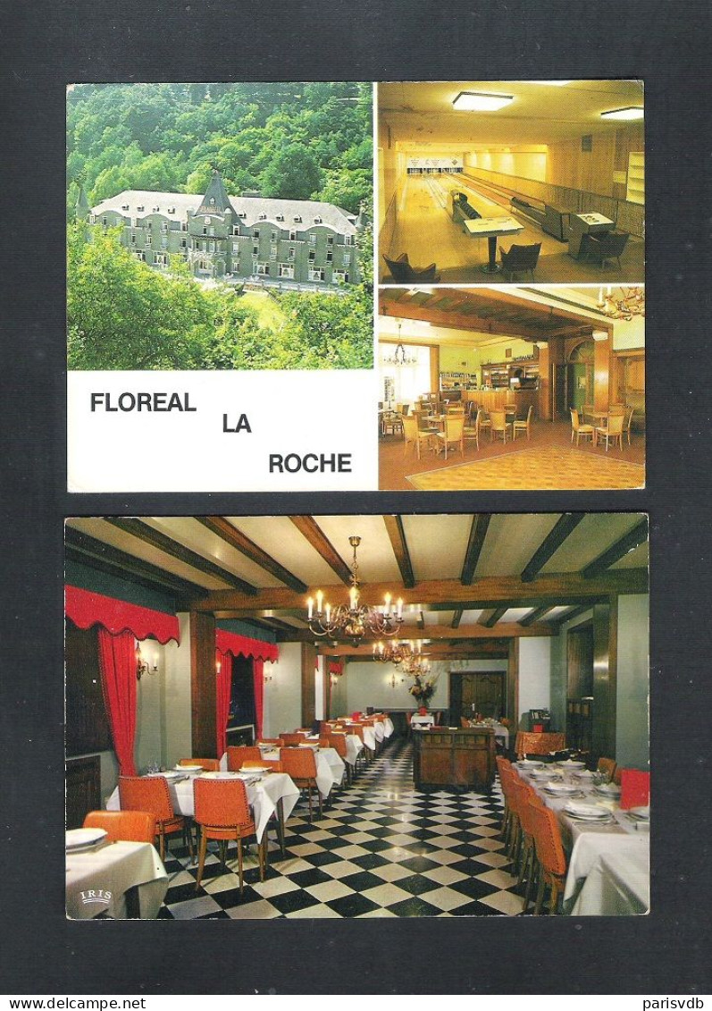 LA ROCHE EN ARDENNE - HOTEL FLOREAL  - 2  POSTKAARTEN   (14.456 ) - La-Roche-en-Ardenne