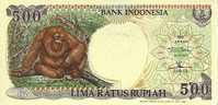 (!) INDONESIA- 500 Rupiah 1992  - UNC Animal  Monkey - Gorilla - Indonesia