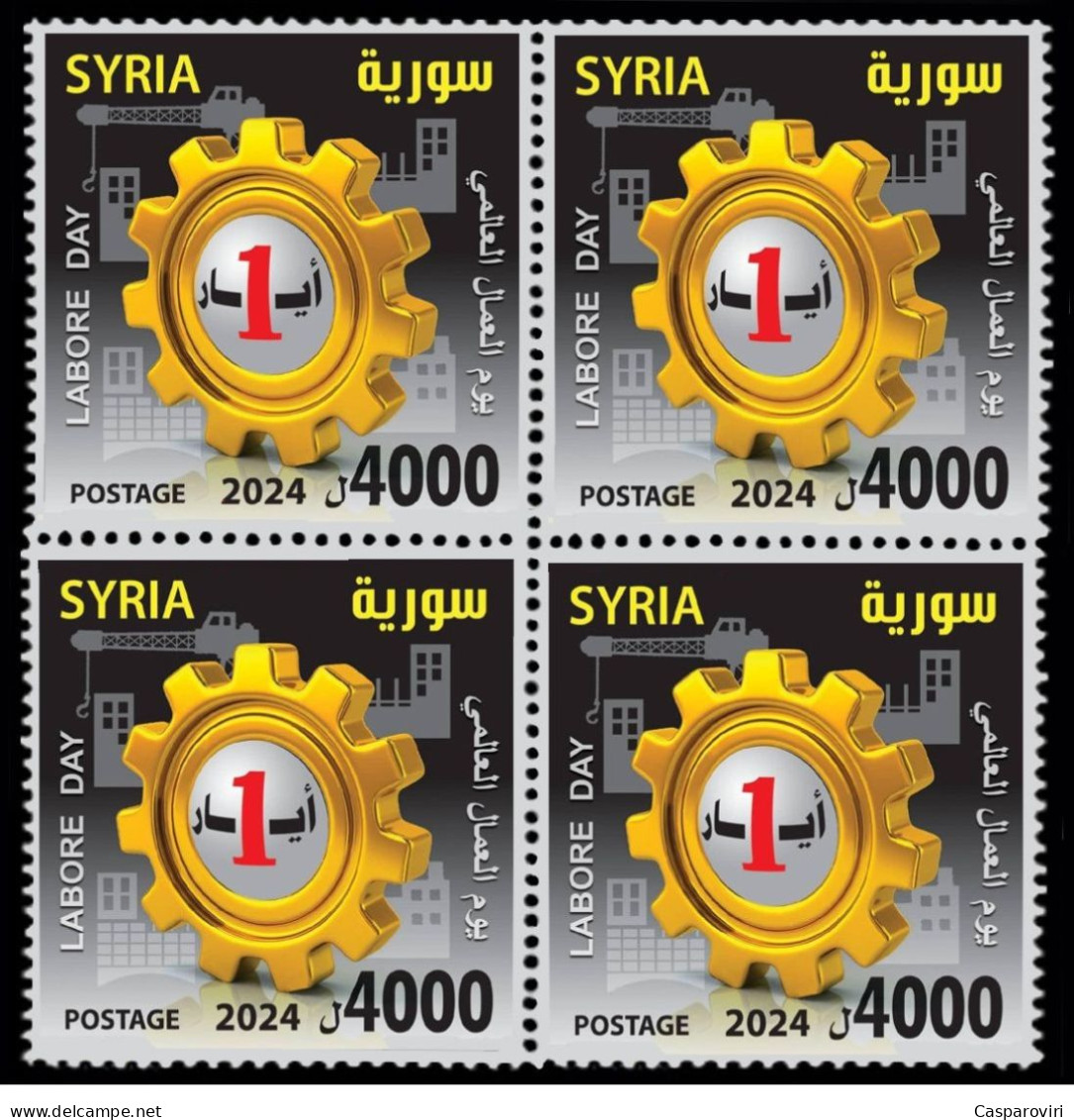 2024105; Syria; 2024; Block Of 4; Labors' Day; MNH** - Syria