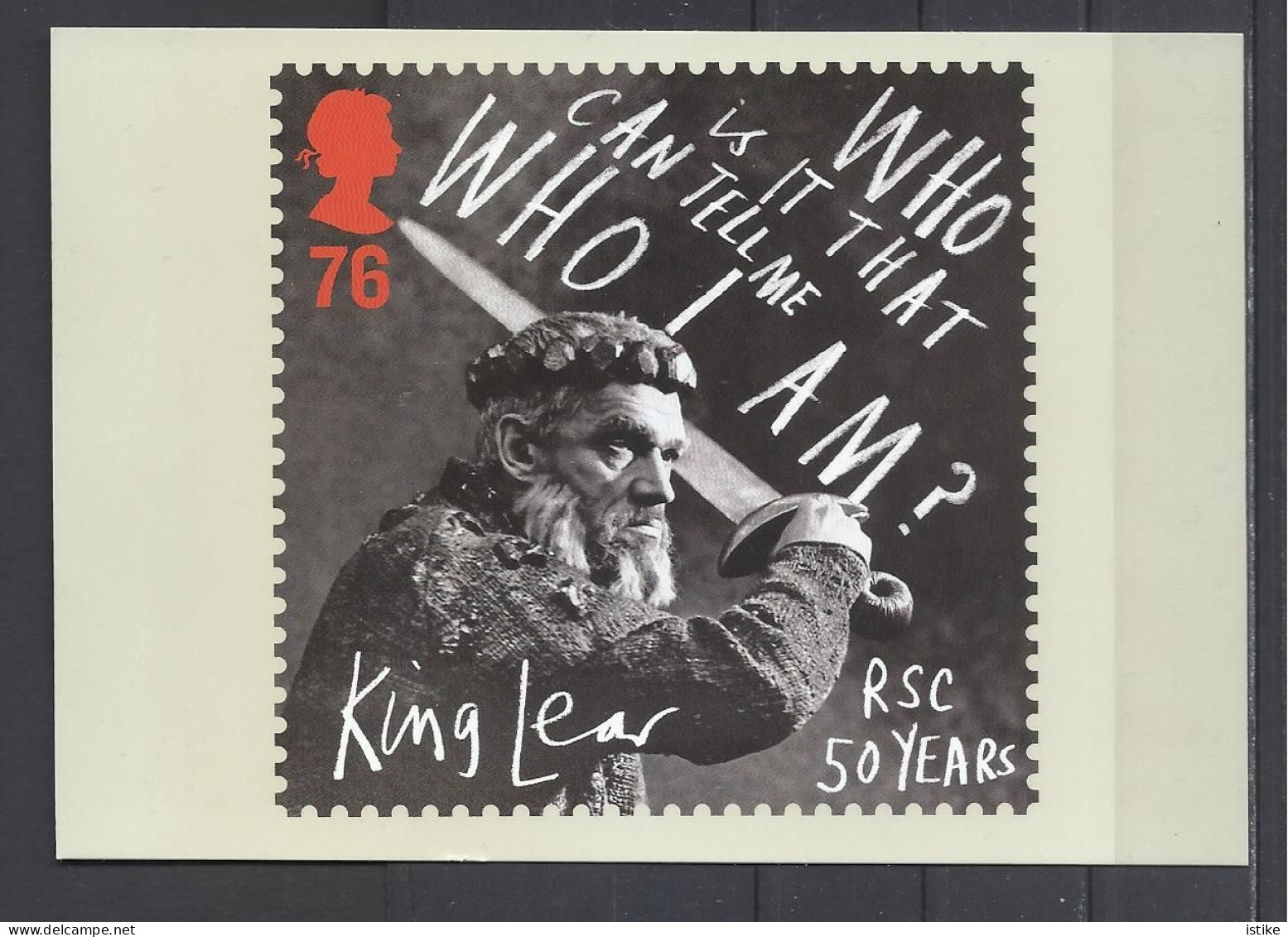 U.K., Royal Shakespeare Company, King Lear-Paul Scofield. 2011. - Stamps (pictures)