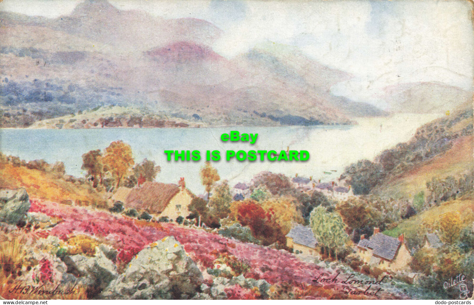 R594284 Loch Lomond. Tarbet. Tuck. Oilette. Series I. Postcard 7537. H. B. Wimbu - World