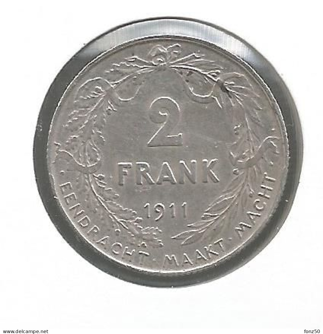 ALBERT I * 2 Frank 1911 Vlaams * Prachtig * Nr 12980 - 2 Francs