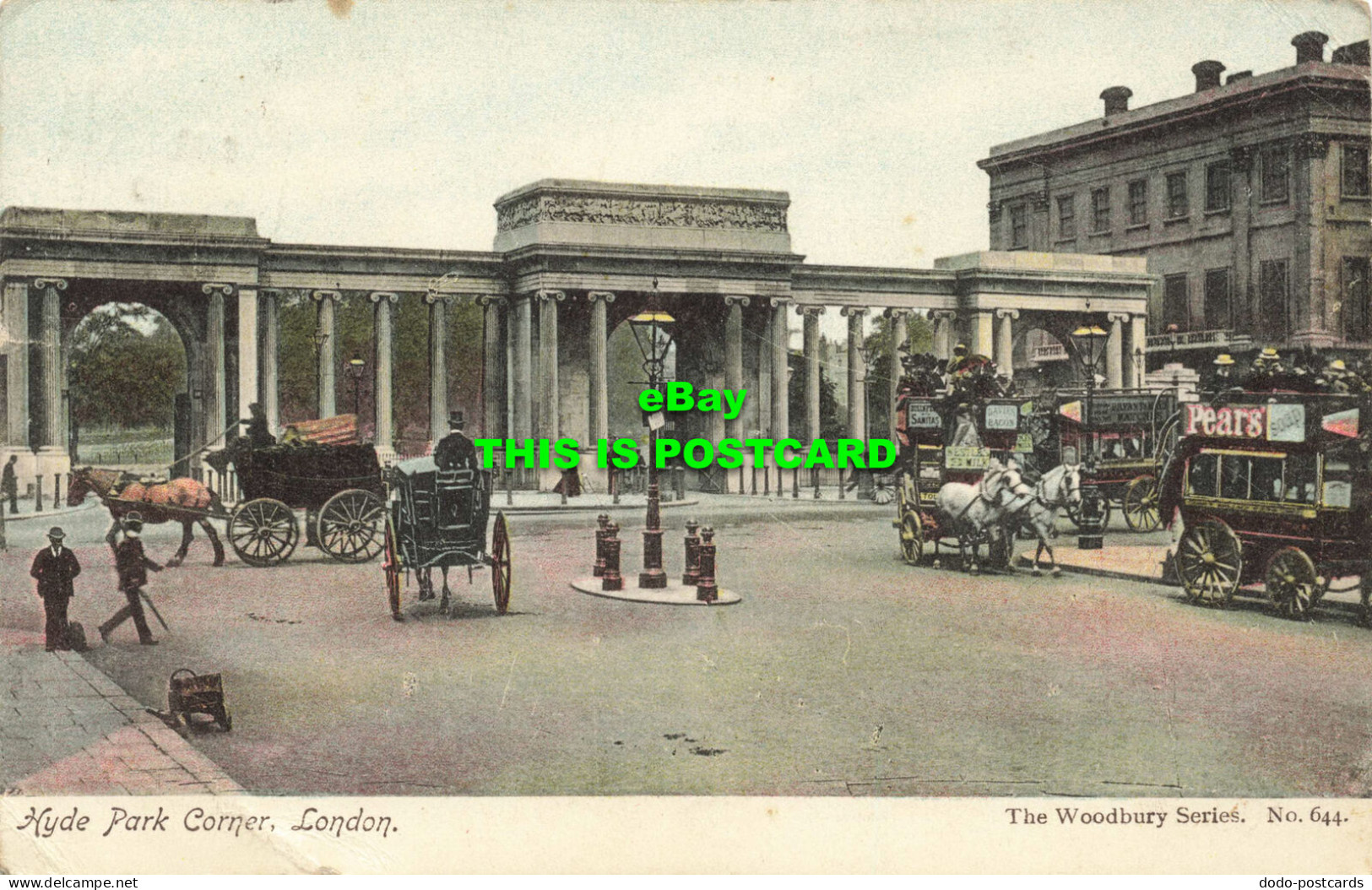 R594302 London. Hyde Park Corner. Woodbury Series. No. 644. 1905 - Altri & Non Classificati