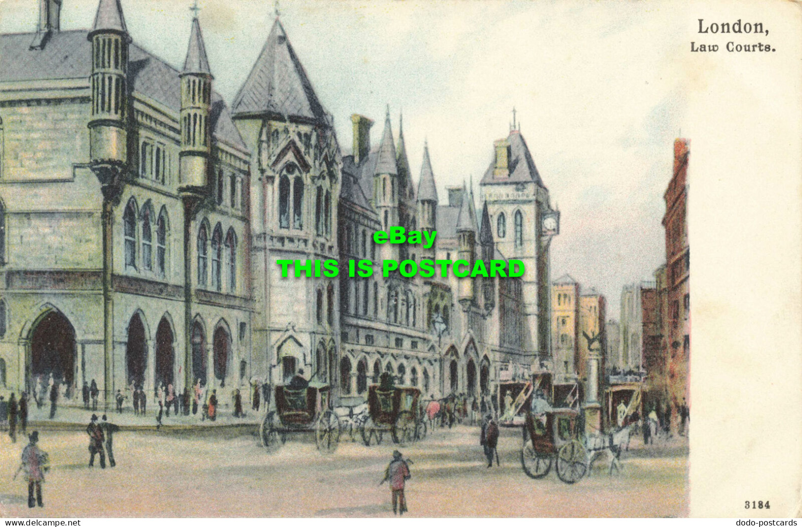 R594303 London. Law Courts. Postcard - Andere & Zonder Classificatie