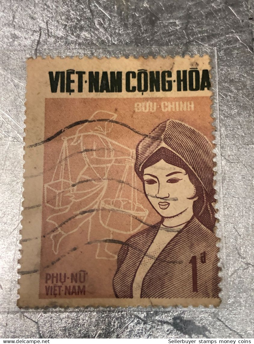 SOUTH VIETNAM Stamps(1969-LA FOMME PHU NU-20d00) PRINT ERROR(ASKEW)1 STAMPS-vyre Rare - Vietnam