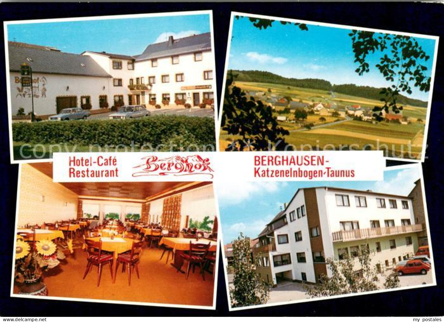 73616391 Berghausen Katzenelnbogen Hotel Cafe Restaurant Berghof Panorama Gastst - Autres & Non Classés