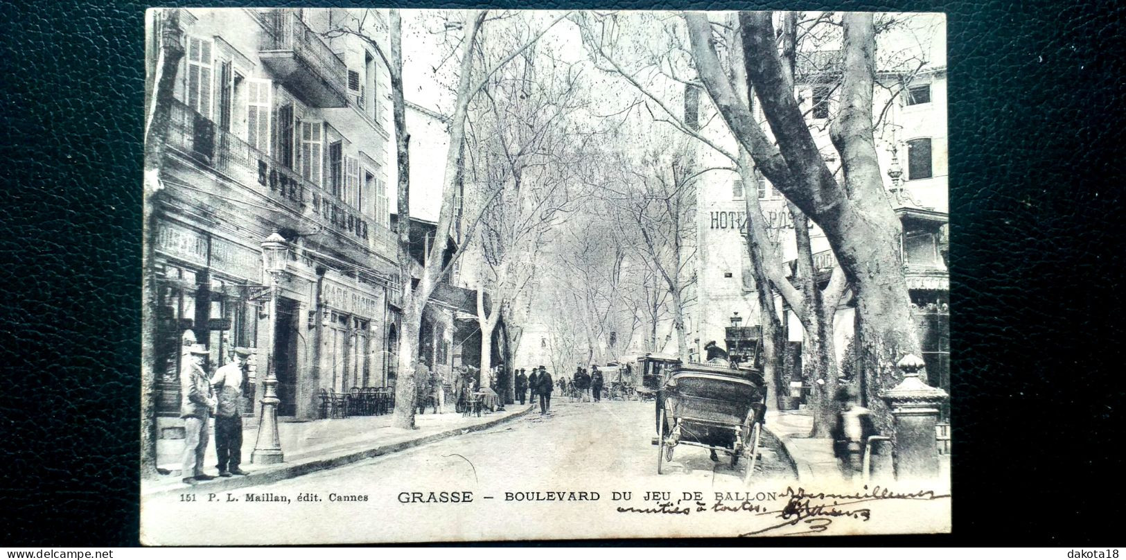 06 , Grasse , Boulevard Du Jeu De Ballon En 1902........beau Plan - Grasse
