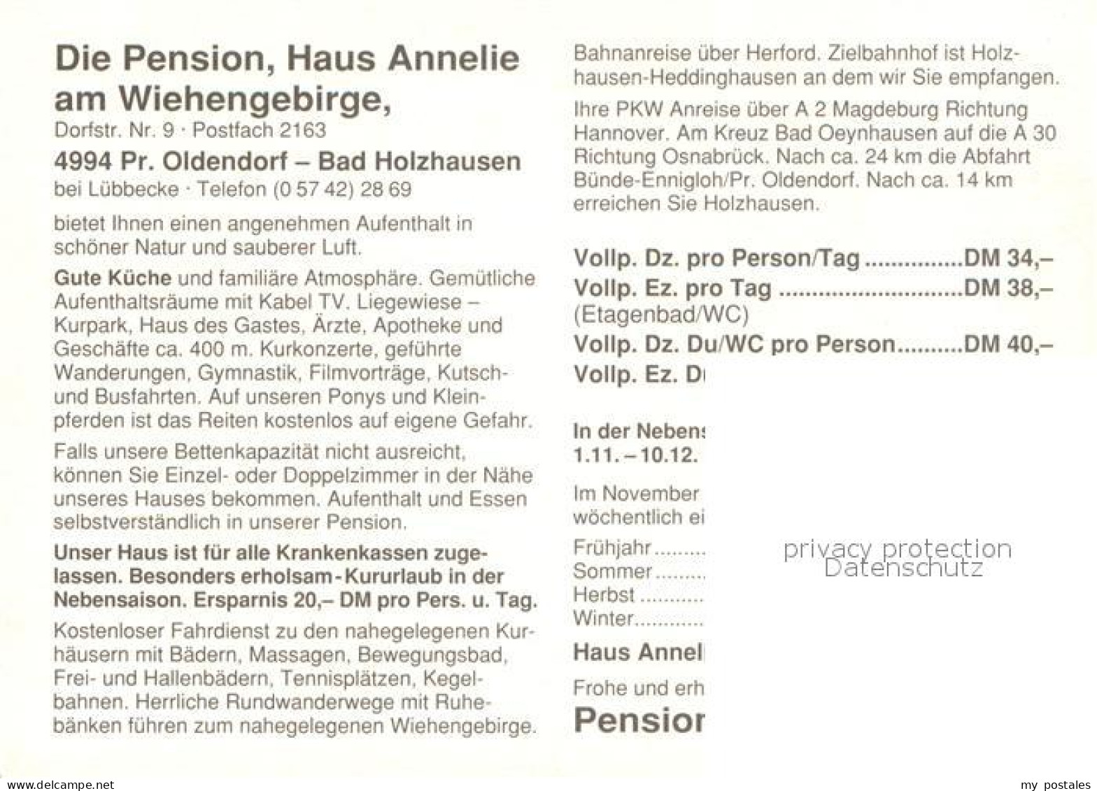 73616262 Bad Holzhausen Luebbecke Pension Haus Annelie Gartenterrasse Brunnen Ba - Getmold