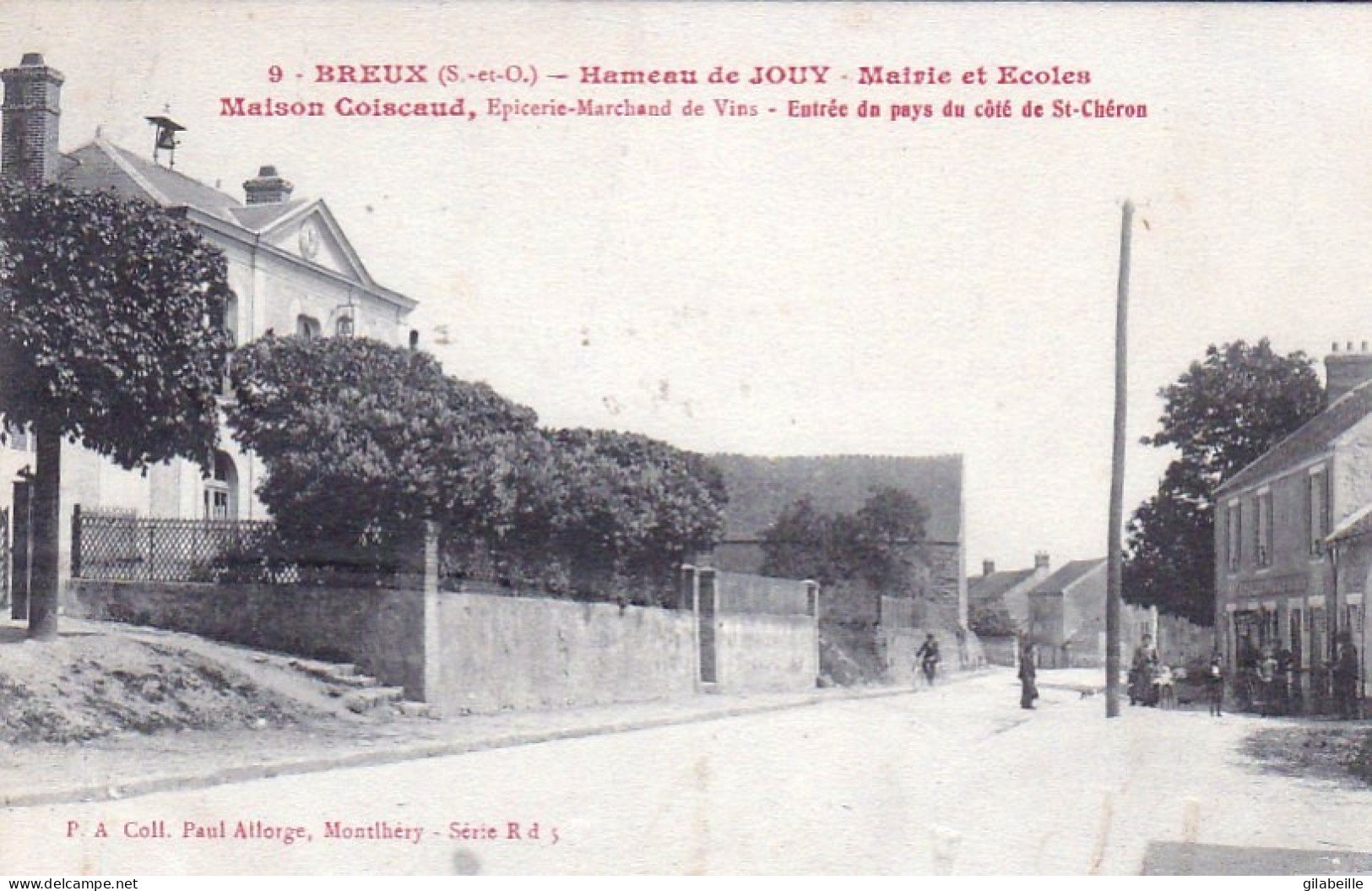 91 - Essonne - BREUX -  Hameau De Jouy - Mairie Et Ecoles - Maison Coiscaud Epicerie Marchand De Vin - Other & Unclassified