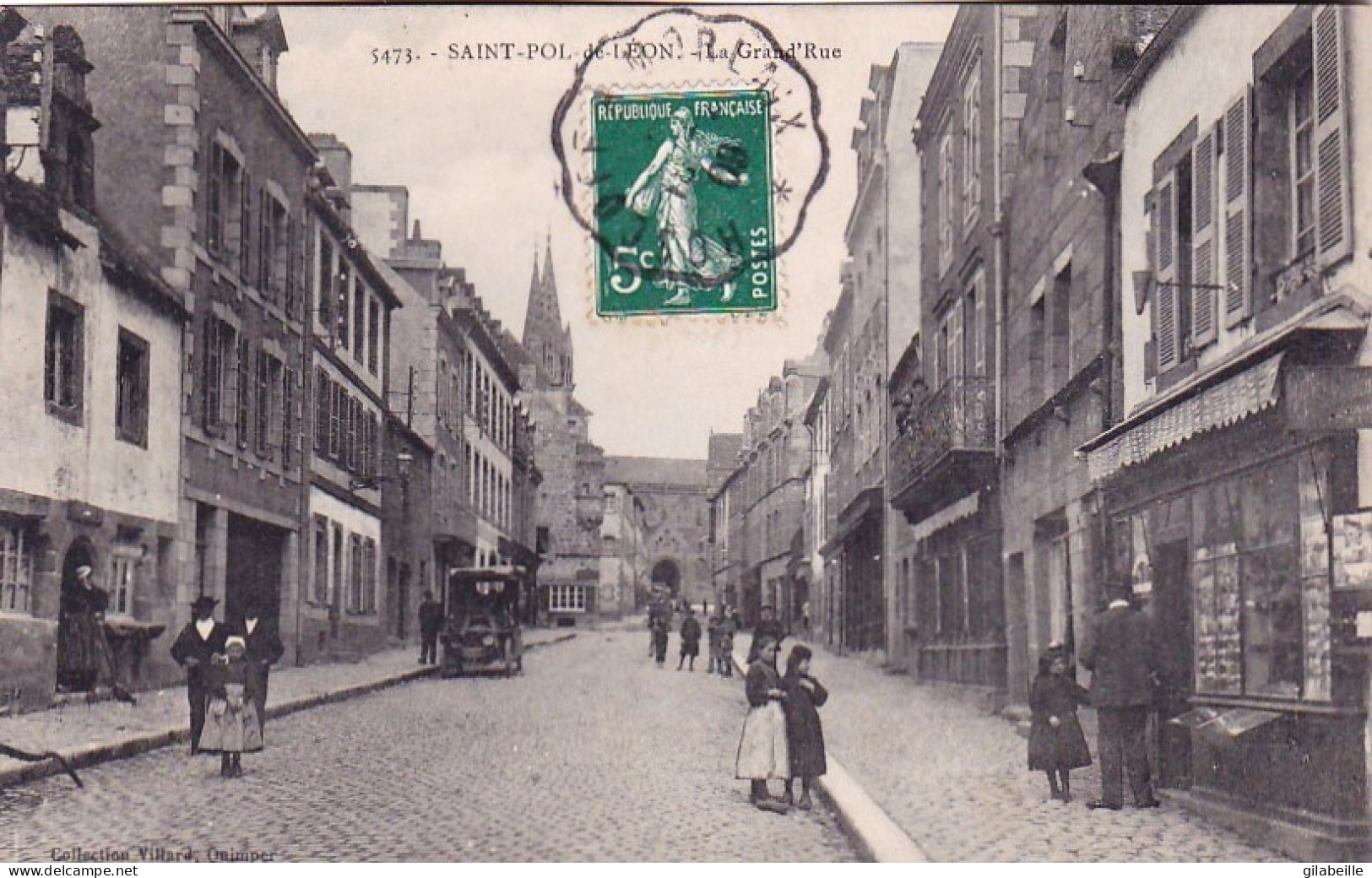 29 - Finistere - SAINT POL De LEON - La Grand'rue - Saint-Pol-de-Léon