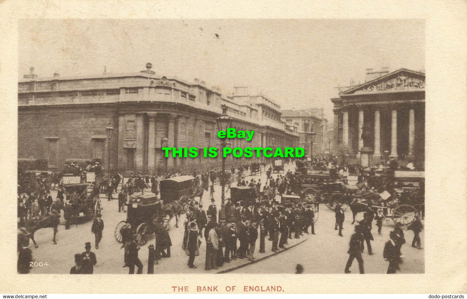 R594474 The Bank Of England. Davidson Brothers. London View Series. 1903 - Andere & Zonder Classificatie