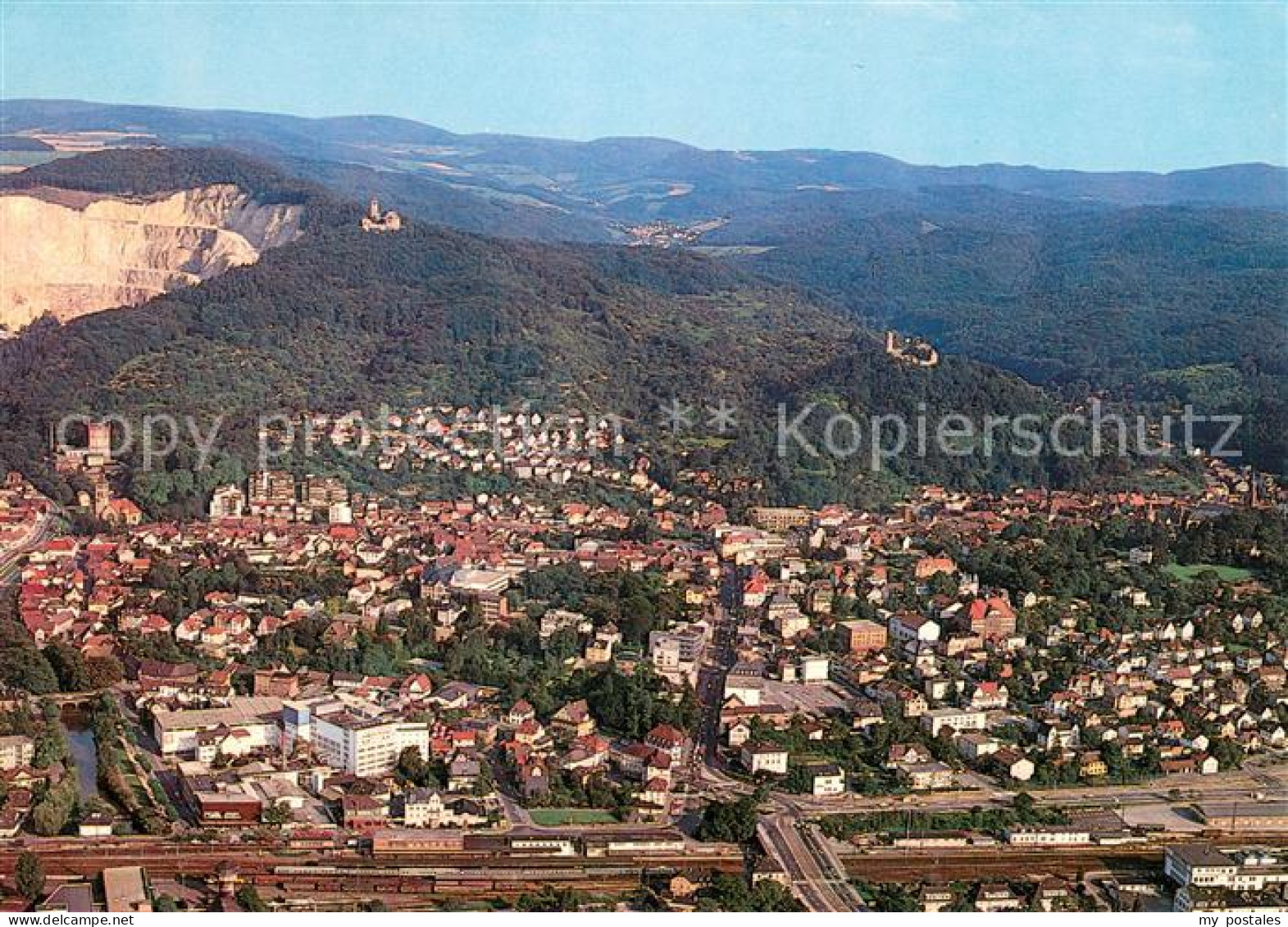 73616213 Weinheim Bergstrasse Altstadt Burgruine Windeck Und Wachenburg Fliegera - Weinheim