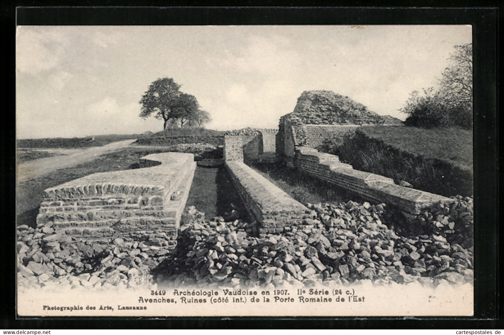 AK Avenches, Archéologie Vaudoise En 1907, Ruines De La Porte Romaine De L`Est  - Avenches