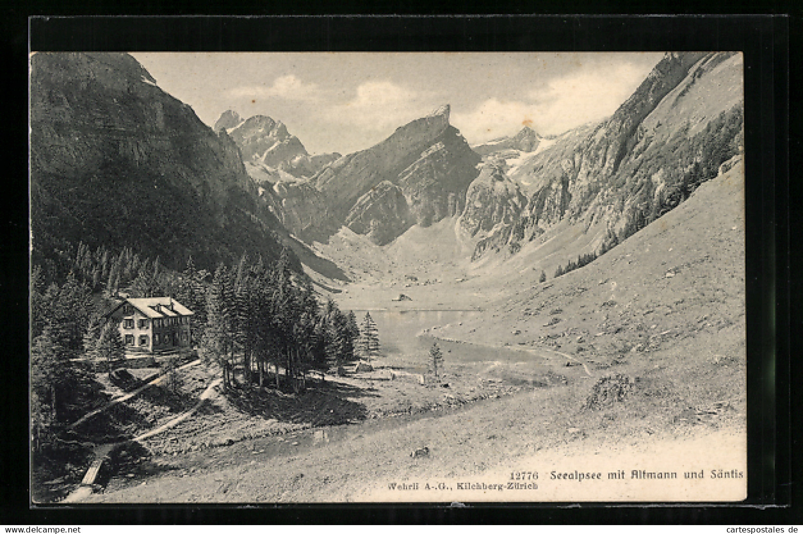 AK Seealpsee, Panorama Mit Altmann Und Säntis  - Altri & Non Classificati