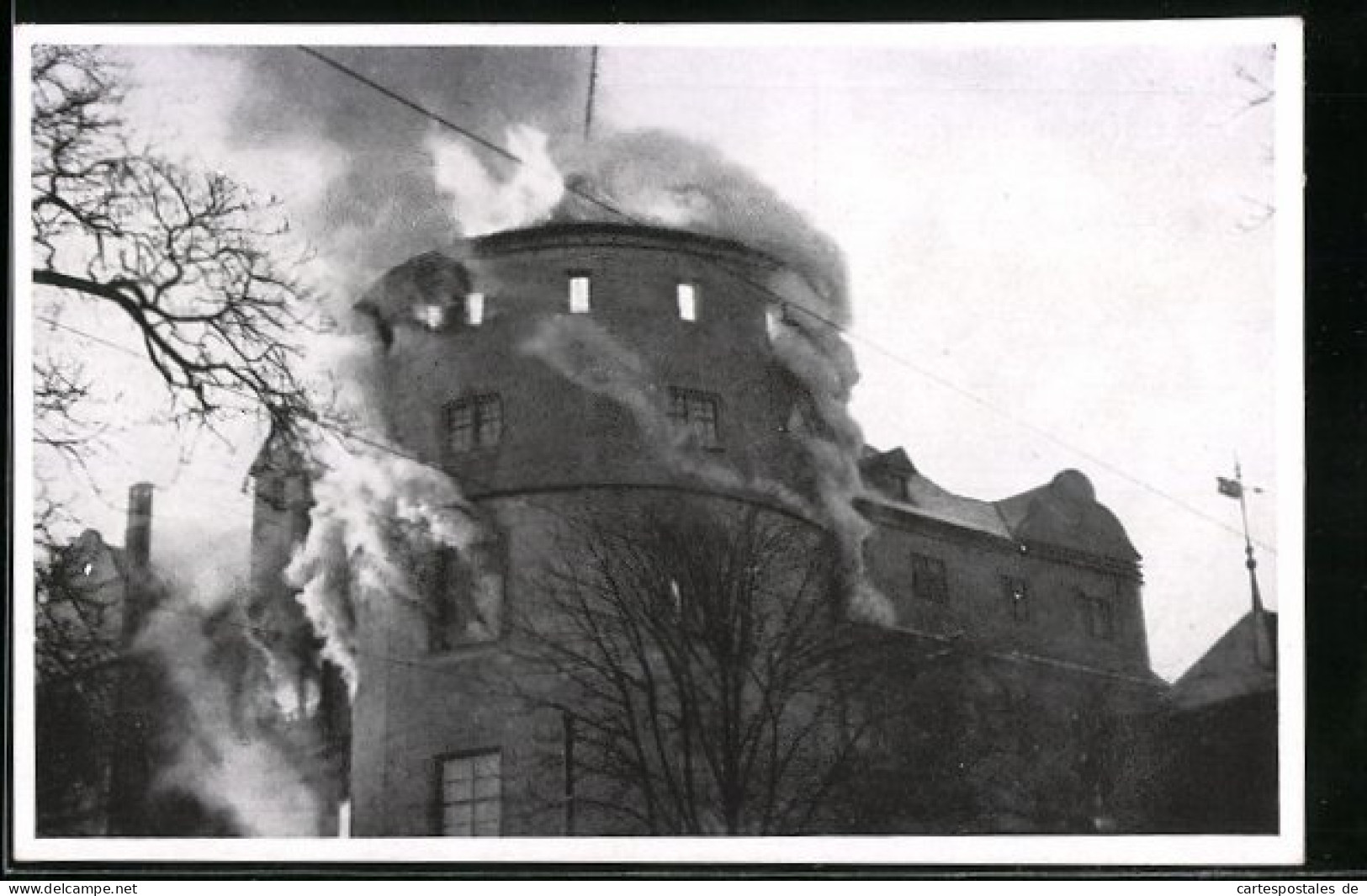 AK Stuttgart, Brandkatastrophe Des Alten Schlosses 21.-27. Dezember 1931  - Catastrophes