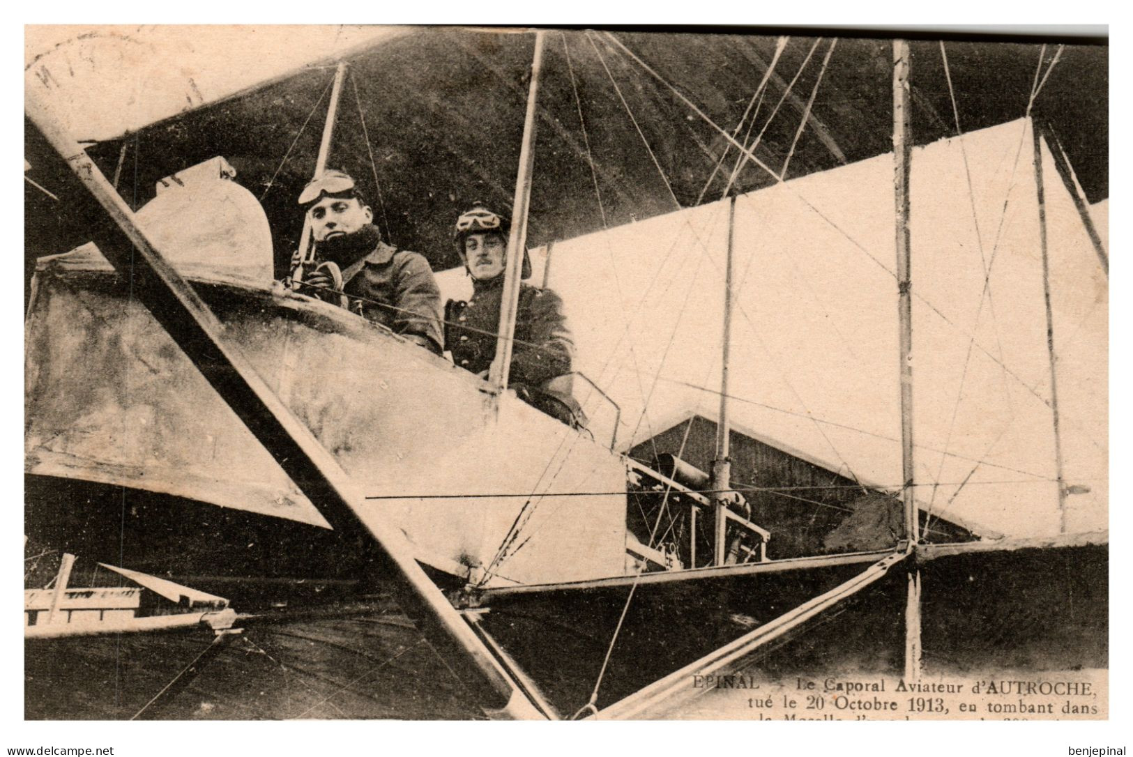 Centre D'Aviation Epinal Dogneville - Caporal D'Autroche Tué Le 20 Octobre 1913 En Tombant Dans La Moselle - Epinal