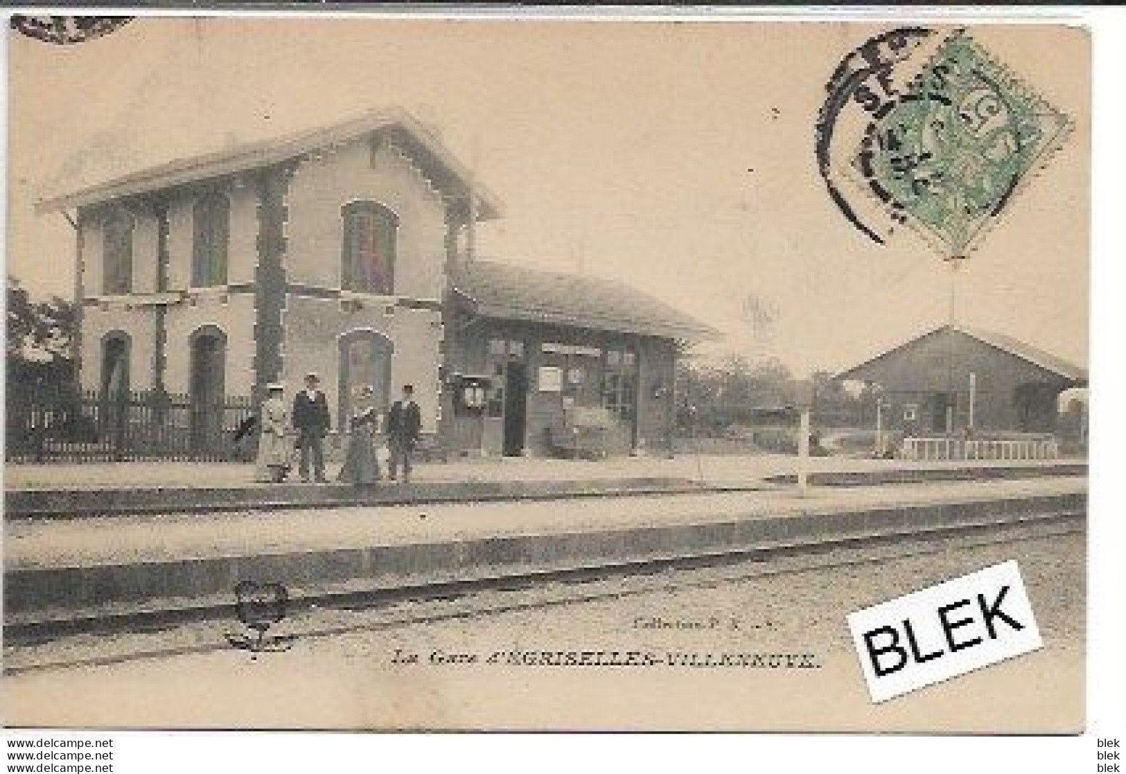 89 . Yonne :   égriselles - Villeneuve : La Gare . - Egriselles Le Bocage