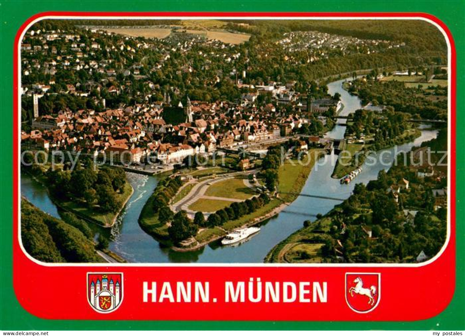 73616045 Hann. Muenden Fliegeraufnahme Hann. Muenden - Hannoversch Münden