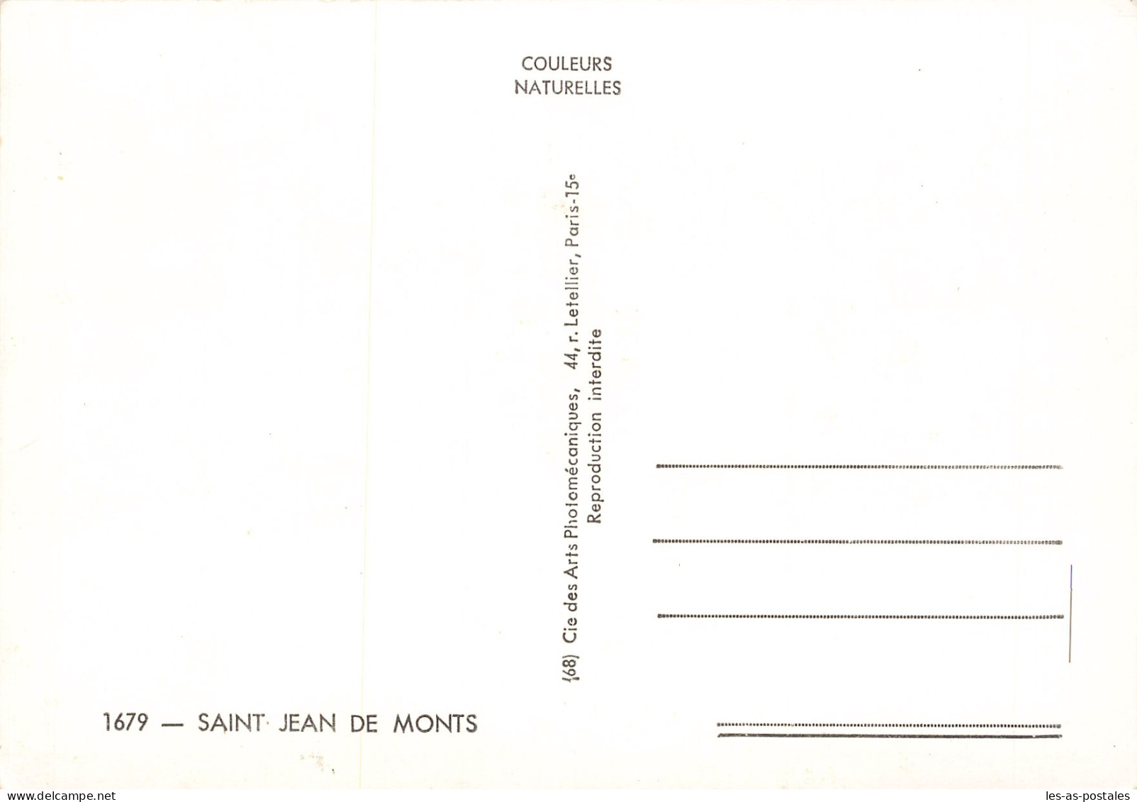 85 SAINT JEAN DE MONTS - Saint Jean De Monts