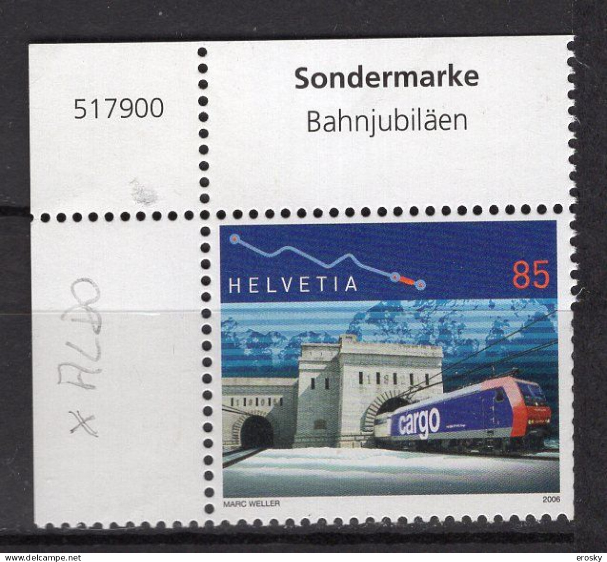 T3514 - SUISSE SWITZERLAND Yv N°1878 ** Trains - Unused Stamps